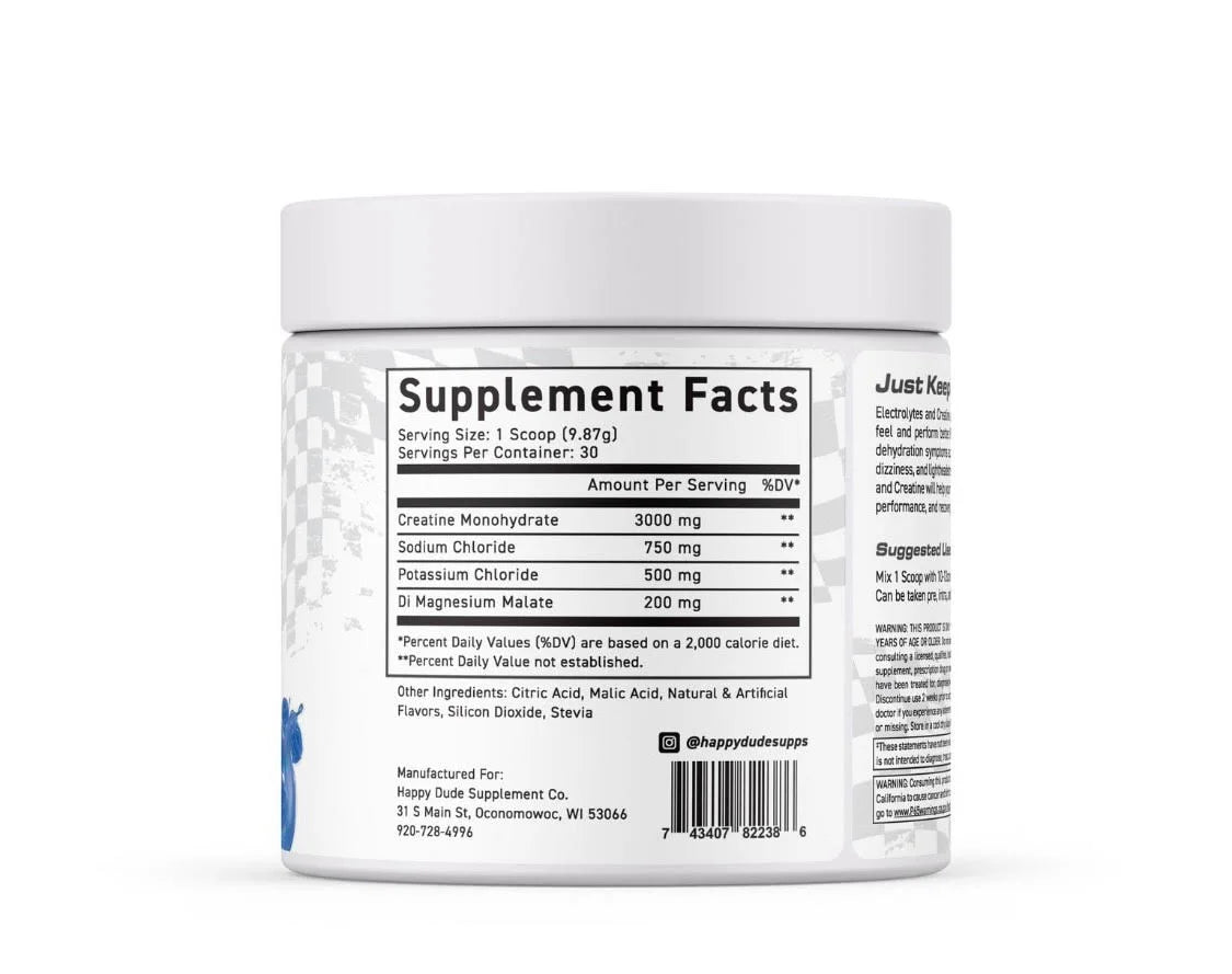 Hydro+ Blue Raspberry | 2-in-1 Electrolytes & Creatine