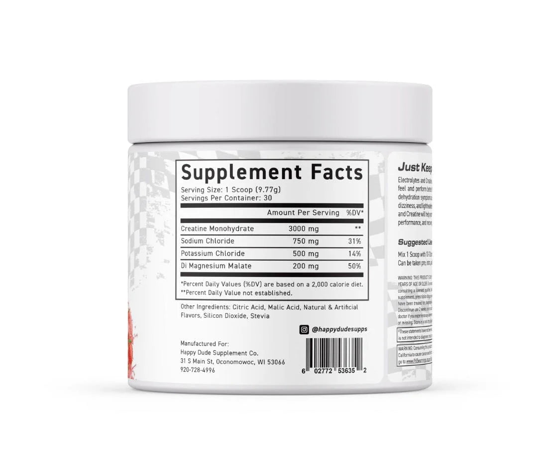 Hydro+ Strawberry Sorbet | 2-in-1 Electrolytes & Creatine