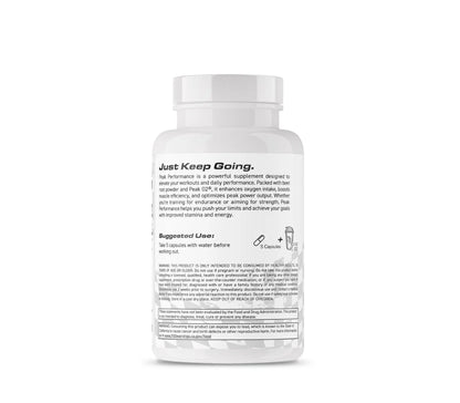 Beet Root and PeakO₂ mushroom blend for oxygen utilization and performance.