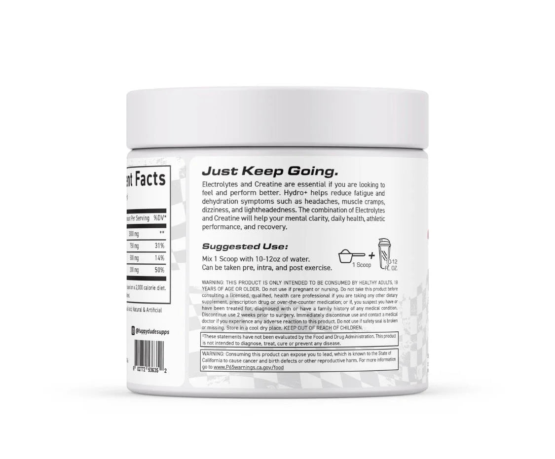 Hydro+ Strawberry Sorbet | 2-in-1 Electrolytes & Creatine